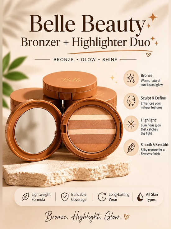 Belle by Kim Gravel Other - ✨ Belle Beauty Bronzer + Highlighter Duo ✨ Ray of Sunshine